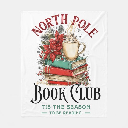 'Tis the Season to Be Reading Fleece Deken (Voorkant)
