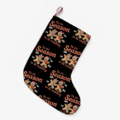 Tis The Season To Be Reading Gingerbread Christmas Kleine Kerstsok (Voorkant (Hangend))