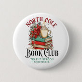 'Tis the Season to Be Reading  Ronde Button 5,7 Cm (Voorkant)