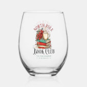 'Tis the Season to Be Reading  Wijnglas Zonder Voet (Achterkant)