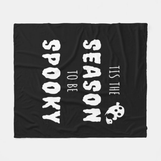 Tis The Season To Be Spooky Funny Design Fleece Deken (Voorkant (Horizontaal))