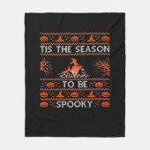 Tis The Season To Be Spooky Funny Trendy Fleece Deken (Voorkant)