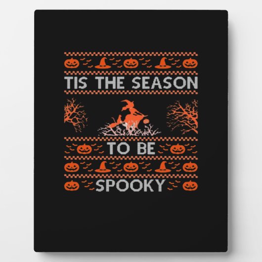 Tis The Season To Be Spooky Funny Trendy Fotoplaat (Voorkant)