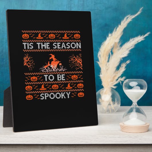 Tis The Season To Be Spooky Funny Trendy Fotoplaat (Zijkant)