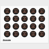 Tis The Season To Be Spooky Funny Trendy Ronde Sticker (Vel)