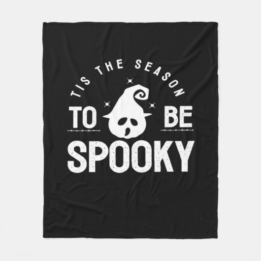 Tis The Season To Be Spooky Halloween Day Fleece Deken (Voorkant)