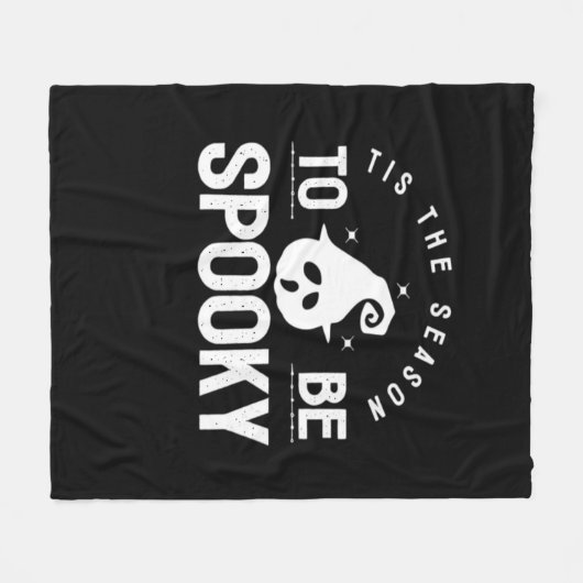 Tis The Season To Be Spooky Halloween Day Fleece Deken (Voorkant (Horizontaal))