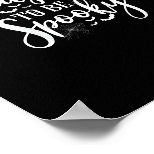 Tis The Season To Be Spooky Halloween Funny Graphi Poster (Hoek)