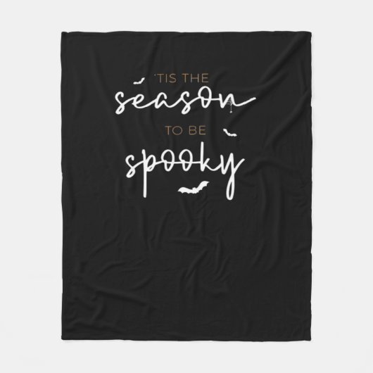 Tis The Season To Be Spooky Halloween Retro Classi Fleece Deken (Voorkant)