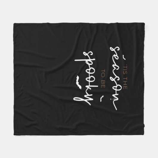 Tis The Season To Be Spooky Halloween Retro Classi Fleece Deken (Voorkant (Horizontaal))