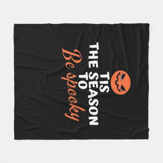Tis The Season To Be Spooky Spirit Halloween Fleece Deken (Voorkant (Horizontaal))