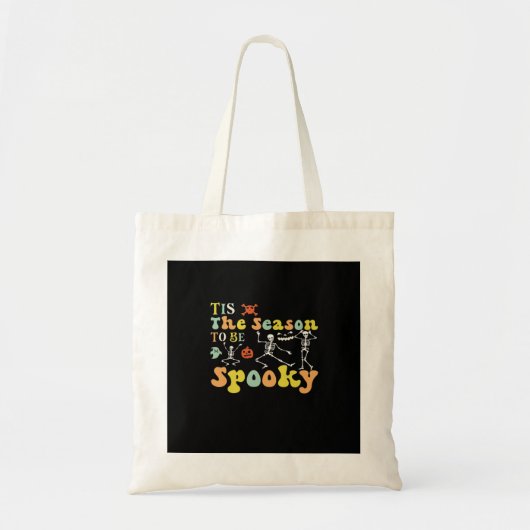 Tis The Season To Creepy Funny Dancing Skeletons M Tote Bag (Voorkant)