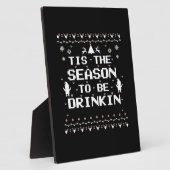 Tis The Season To Drinkin Funny Christmas Trendy S Fotoplaat (Zijkant)