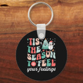 Tis The Season To Feel Your Feelings Counselor Chr Sleutelhanger (Voorkant)
