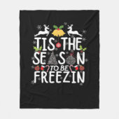 Tis The Season To Freezin Minimal Clean Fleece Deken (Voorkant)