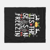 Tis The Season To Freezin Minimal Clean Fleece Deken (Voorkant (Horizontaal))