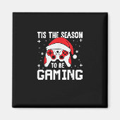 Tis The Season To Gaming Christmas Gamer Heartbeat Magneet (Voorkant)