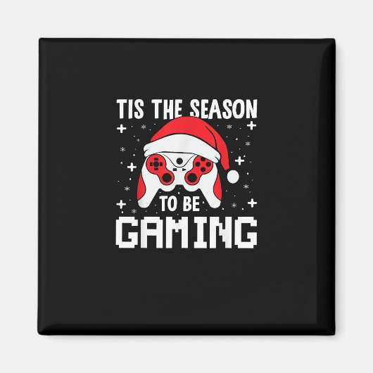 Tis The Season To Gaming Christmas Gamer Heartbeat Magneet (Voorkant)