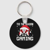 Tis The Season To Gaming Christmas Gamer Heartbeat Sleutelhanger (Voorkant)