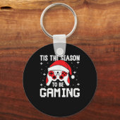 Tis The Season To Gaming Christmas Gamer Heartbeat Sleutelhanger (Voorkant)