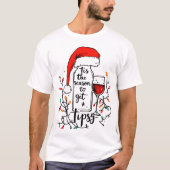'Tis The Season to Get Tipsy T-shirt (Voorkant)