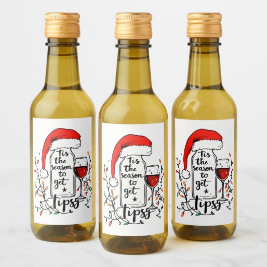 'Tis The Season to Get Tipsy Wijn Etiket (Flessen)