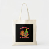 Tis The Season To Naughty Gingerbread Man Couple Tote Bag (Voorkant)
