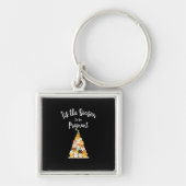 Tis The Season To Pregnant Cute Christmas Tree Men Sleutelhanger (Voorkant)