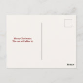 Tis the Season to Purr — Personalized Maine Coon Briefkaart (Achterkant)