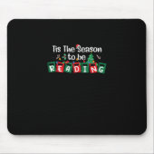 Tis The Season To Reading Christmas Teacher Book Muismat (Voorkant)