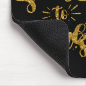 Tis The Season To Sparkle Gold Faux Glitter T Shir Muismat (Hoek)