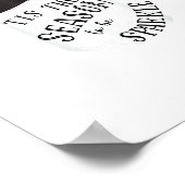 Tis The Season To Sparkle Holiday Cute Fun Poster (Hoek)