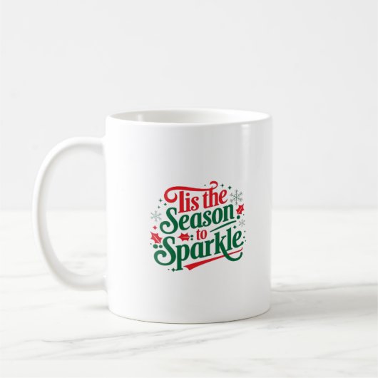 Tis The Season To Sparkle Koffiemok (Links)