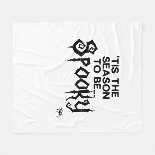 Tis The Season To Spooky Fleece Deken (Voorkant (Horizontaal))