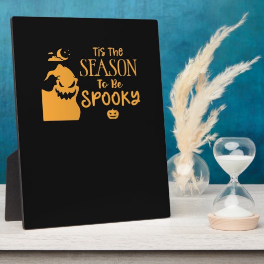 Tis The Season To Spooky Halloween Sarcastic Funny Fotoplaat (Zijkant)