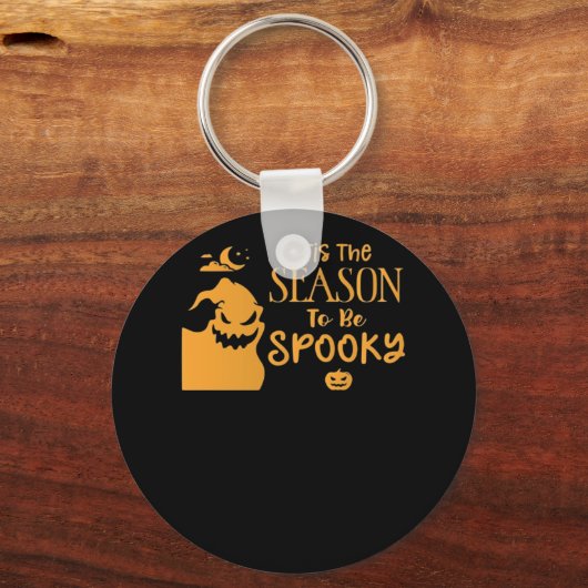 Tis The Season To Spooky Halloween Sarcastic Funny Sleutelhanger (Voorkant)