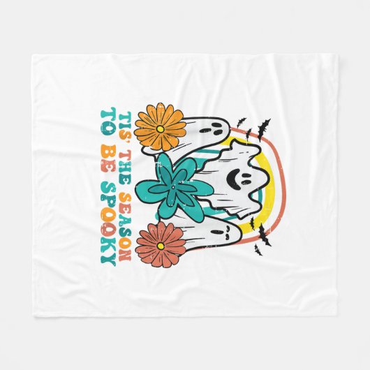 Tis The Season To Spooky Retro Halloween Women Fleece Deken (Voorkant (Horizontaal))