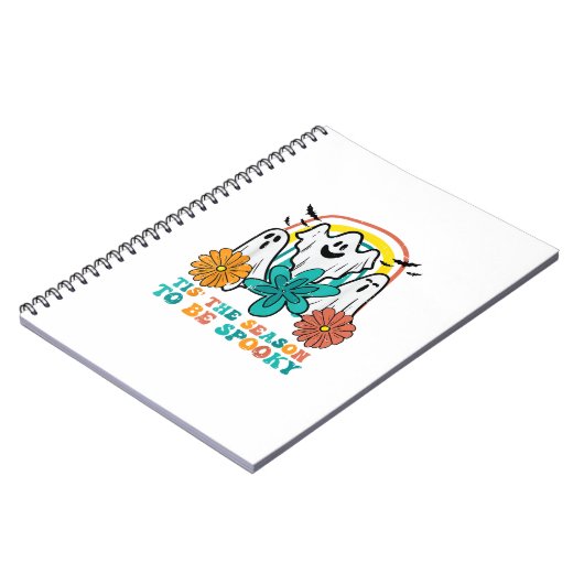 Tis The Season To Spooky Retro Halloween Women Notitieboek (Linkerzijde)