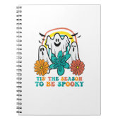 Tis The Season To Spooky Retro Halloween Women Notitieboek (Voorkant)