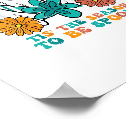 Tis The Season To Spooky Retro Halloween Women Poster (Hoek)