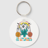 Tis The Season To Spooky Retro Halloween Women Sleutelhanger (Voorkant)