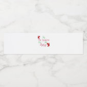 Tis The Season To Tipsy Christmas Waterfles Etiket (Enkel label)