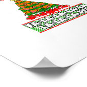 Tis The Season To Vegan Christmas Pajama X-Mas Veg Poster (Hoek)