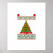 Tis The Season To Vegan Christmas Pajama X-Mas Veg Poster (Voorkant)