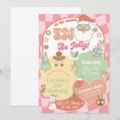 Tis the season two be jolly 2nd birthday invite. kaart (Voorkant / Achterkant)