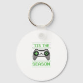 Tis The Season Video Games Christmas Xmas Gamer Sleutelhanger (Voorkant)