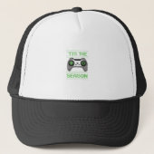 Tis The Season Video Games Christmas Xmas Gamer Trucker Pet (Voorkant)