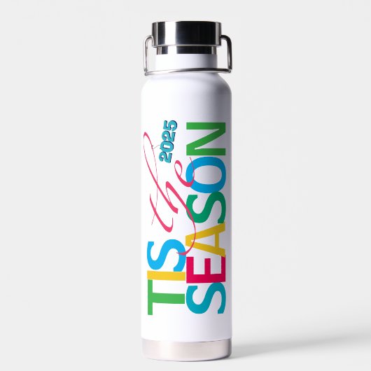Tis the Season Water Bottle Waterfles (Achterkant)