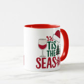 ’Tis the Season – Wijn & Kerst Mok (Voorkant rechts)