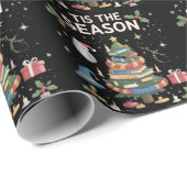 Tis the Season Wizard School Christmas Cozy Magic Cadeaupapier (Rol Hoek)